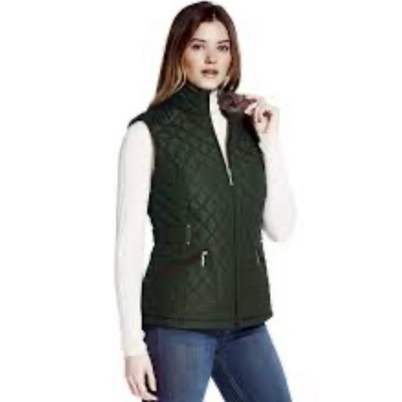 Weatherproof quilted and faux fur lined vest - large - Picture 3 of 8